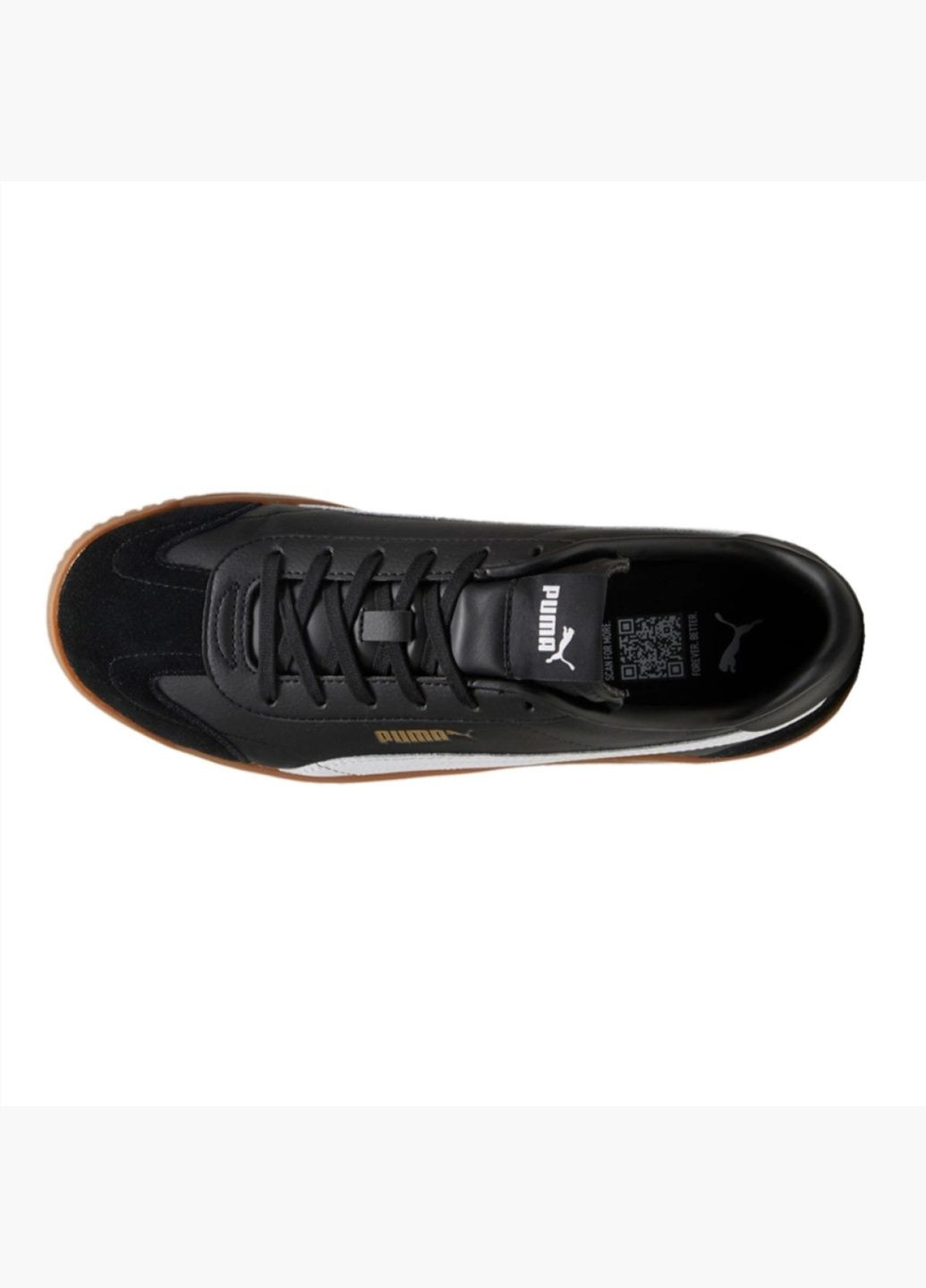 Чорні кросівки чоловічі club 5v5 lace up sneakers black 395104-11 Puma