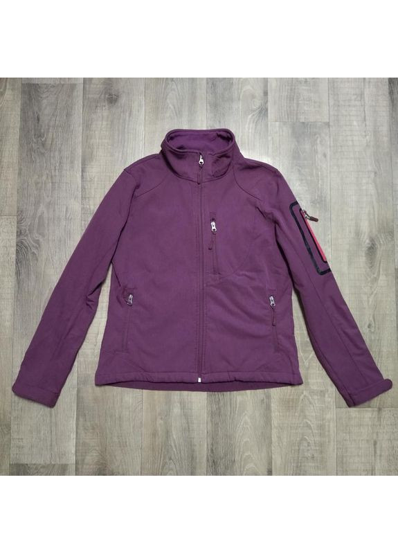 Бордова демісезонна куртка softshell водовідштовхувальна та вітрозахисна для жінки bionic-finish® eco 23341845 бордовий Crane