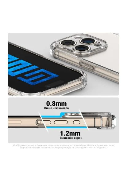 Чохол до мобільного телефона Air Xiaomi Redmi 14C 4G / Poco C75 Camera cover Clear (ARM79341) ArmorStandart (400750458)