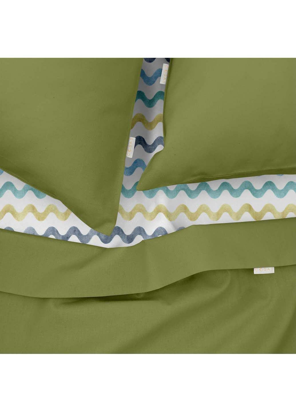 Полуторная постель с простыней на резинке Avocado CS6 160х220 см Cosas (307387222)