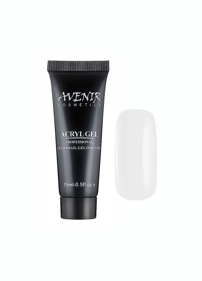 Акрил - гель №013 Milk White 15 мл Авенір Avenir (347245215)