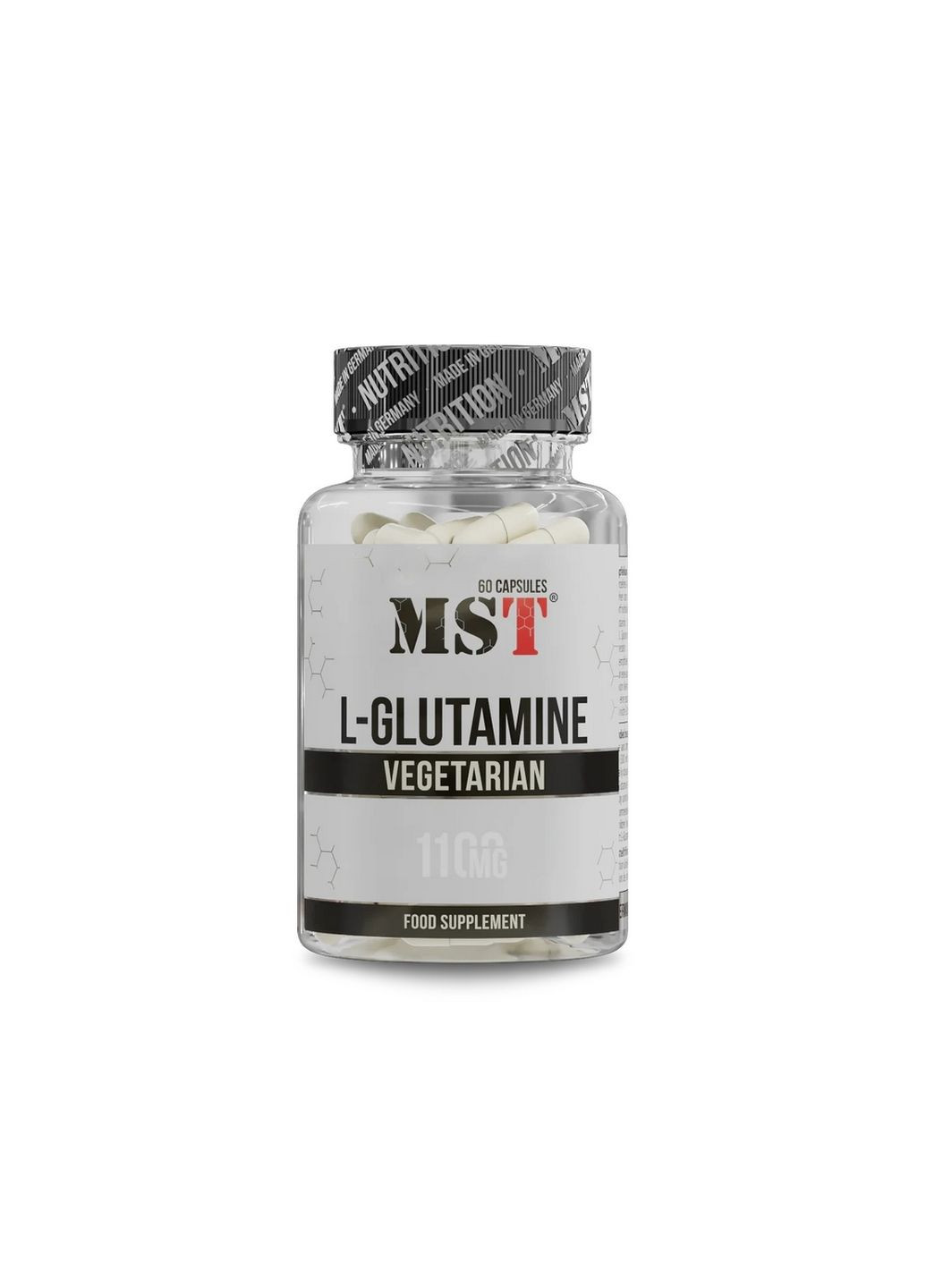 Амінокислота L-Glutamine 1100 mg, 60 капсул MST (315869449)