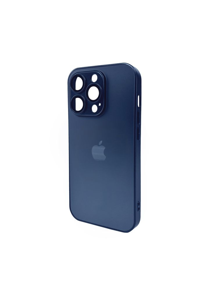 Чехол для смартфона AG Glass Matt Frame Цвет для Apple iPhone 15 Pro Navy Blue (AGMattFrameiP15PBlue) No Brand Matt Frame Color Logo (370645718)