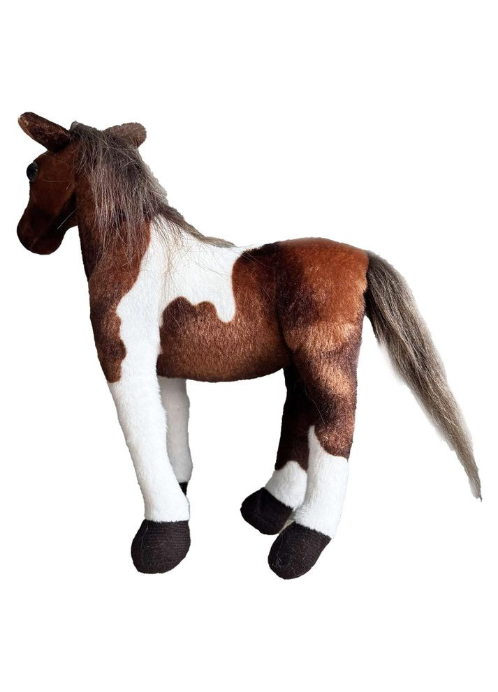 М'яка іграшка Конячка 30 см Темно-коричнева Baby Team (366027106)