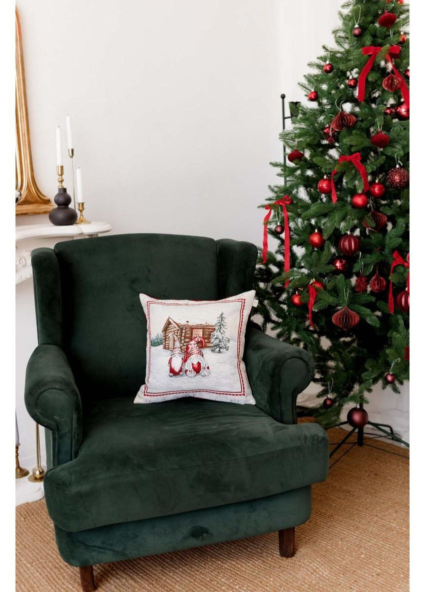 Подушка декоративная Snowfall Пара гномов возле избушки 45х45 см Прованс (366970000)