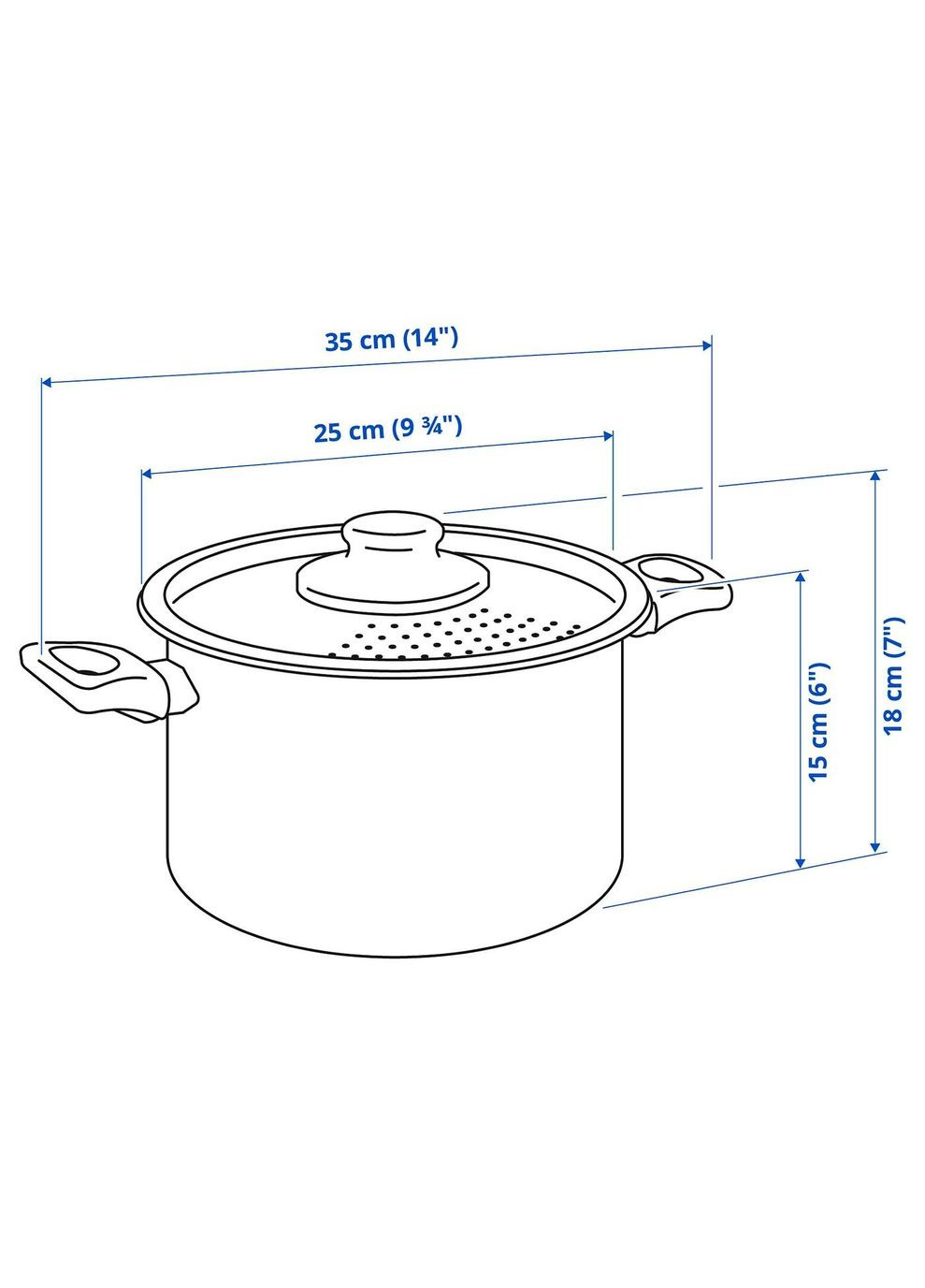 Каструля з кришкою ІКЕА HEMLAGAD 5 років (00462213) IKEA (278405703)