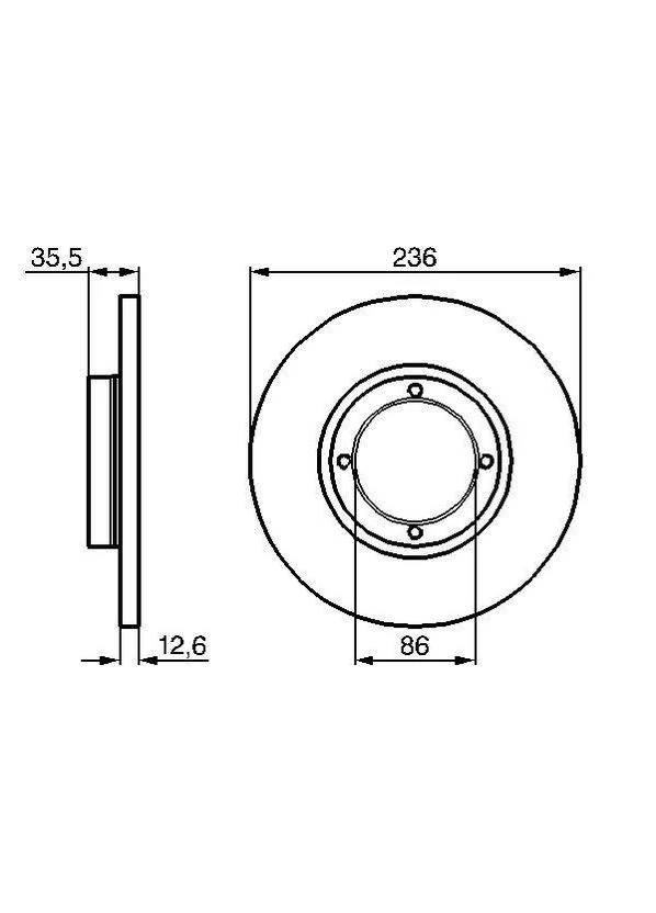Гальмівний диск Bosch (390291137)