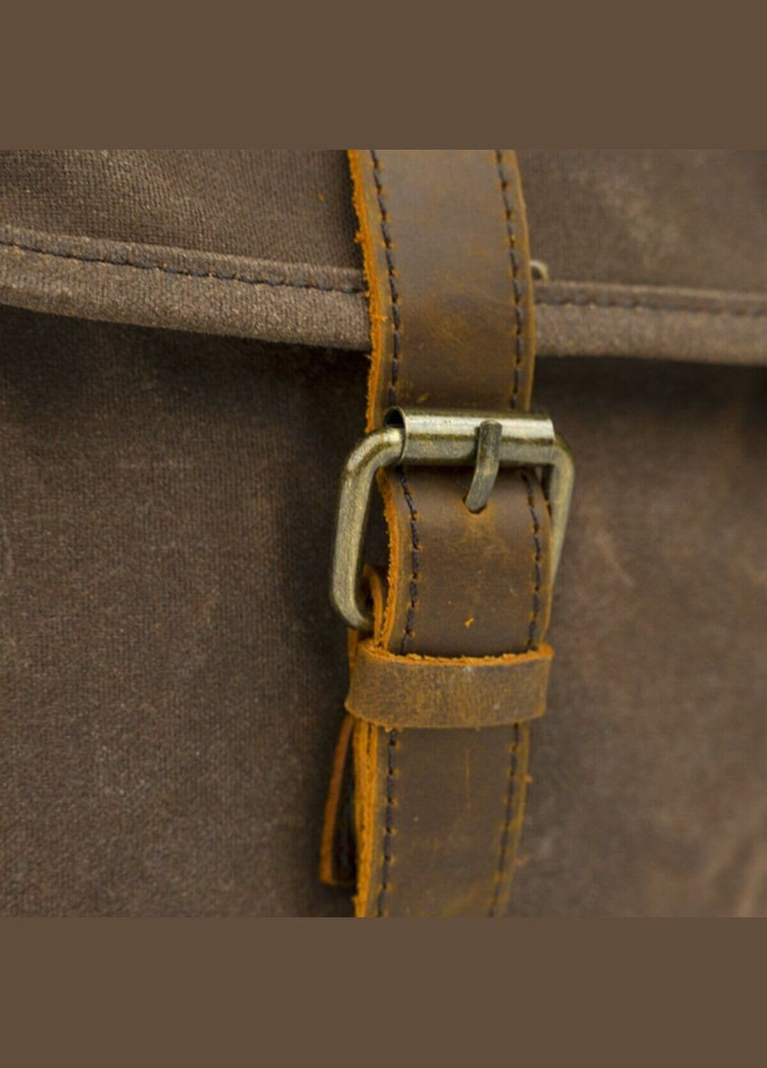 Урожай чоловічий портфель з кишенею для ноутбука текстильний коричневий (sku_20116) No Brand (328922787)