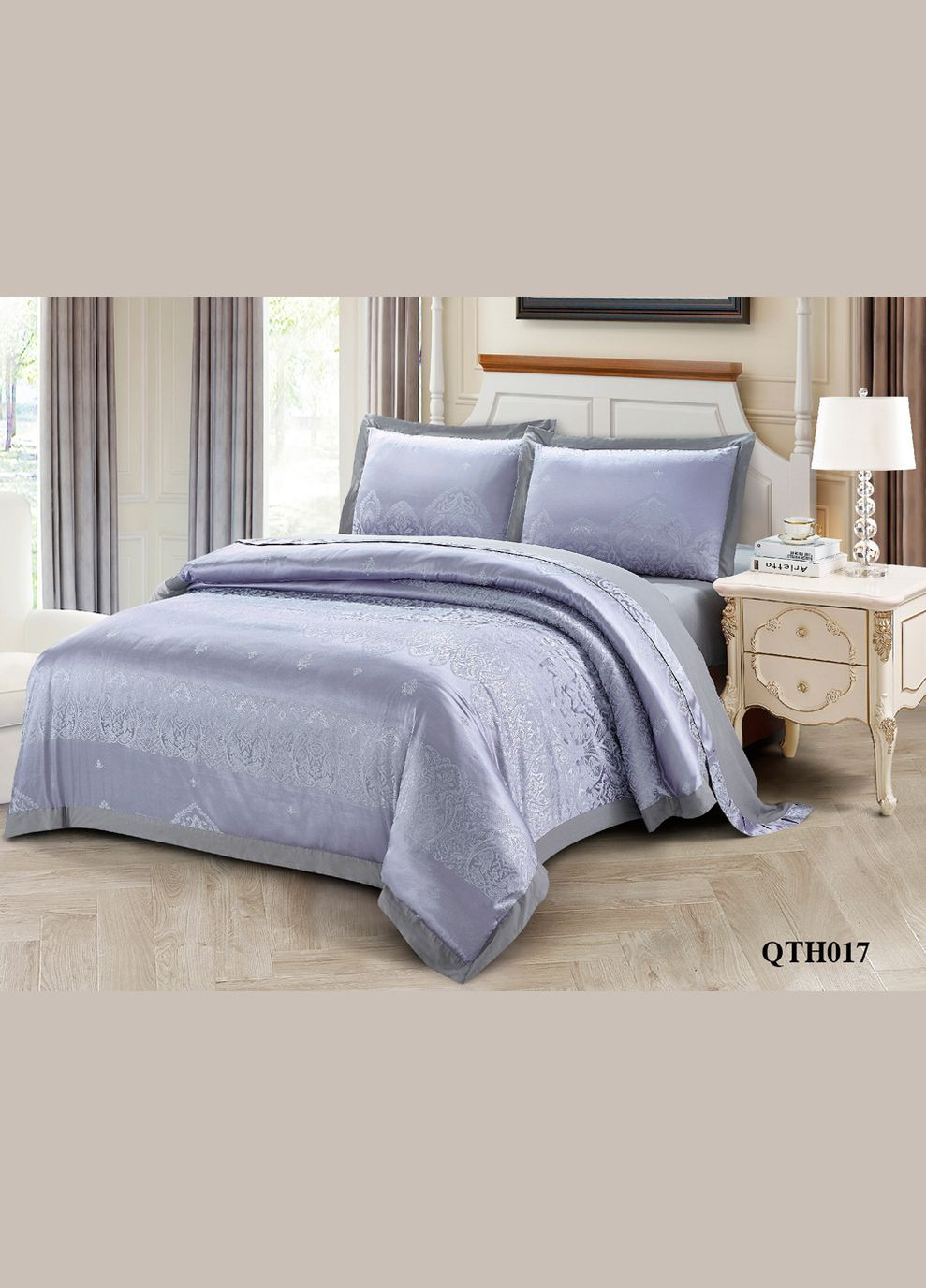 Постельное белье Жаккард 2-53 двухстороннее Евро Love You (300229034)