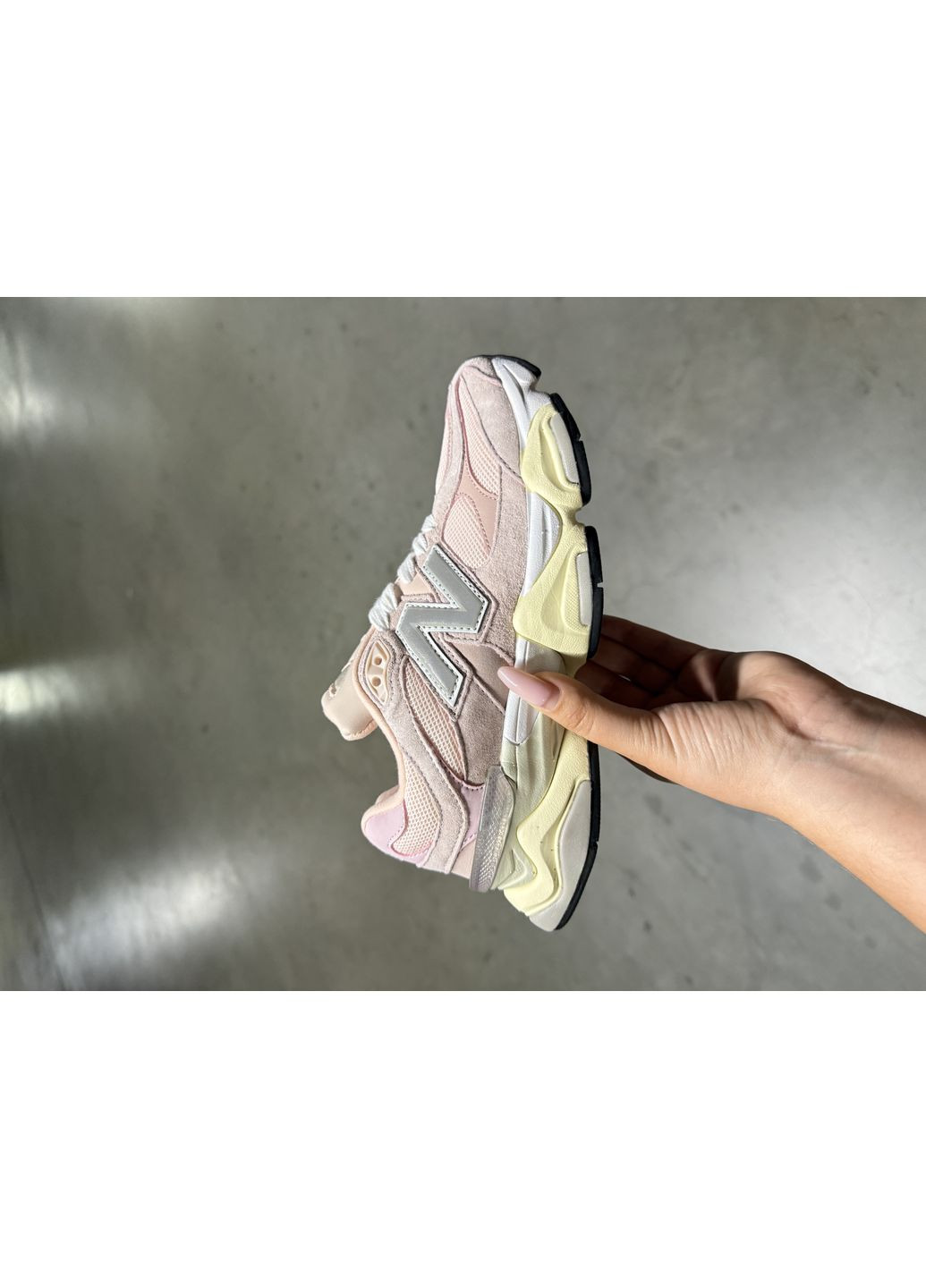 КРОССОВКИ ЖЕНСКИЕ NEW BALANCE 9060 WHITE PINK НЬЮ БЕЛАНС 9060 No Brand розовые демисезоны (368869502)