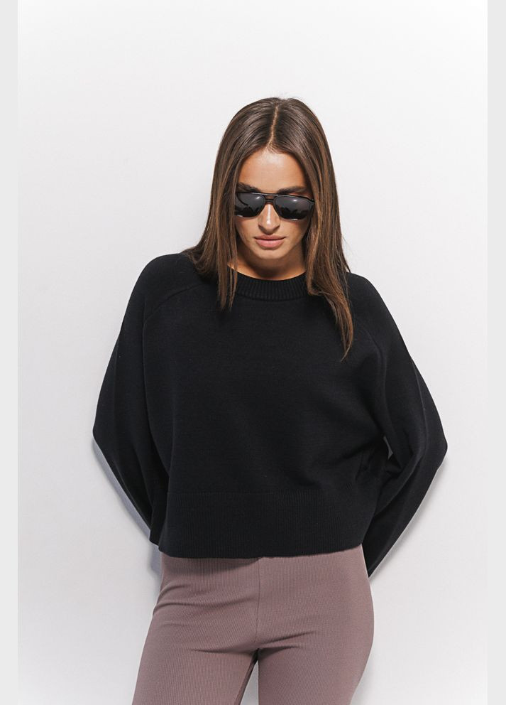 В'язаний жіночий джемпер з широкими рукавами світло-фісташковий Arjen (304251293)