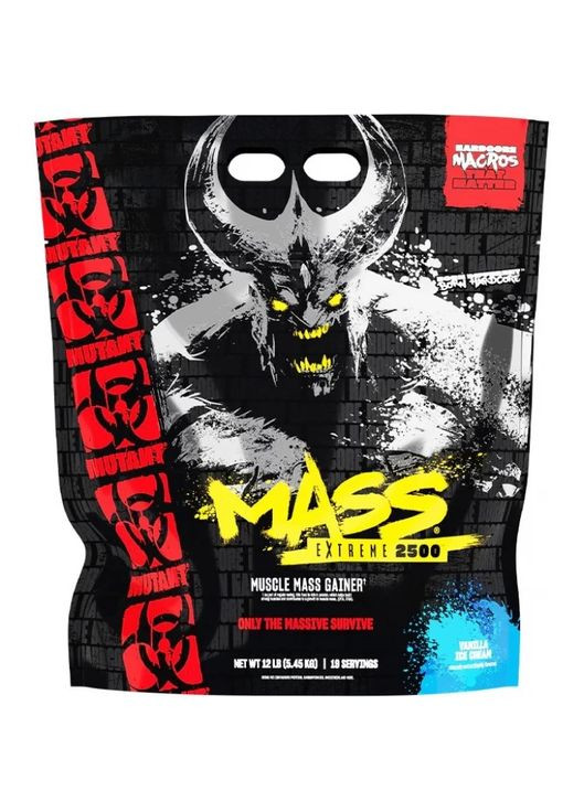 Гейнер Mass Extreme 2500 5450 г Ванильное мороженое MUTANT (365752991)