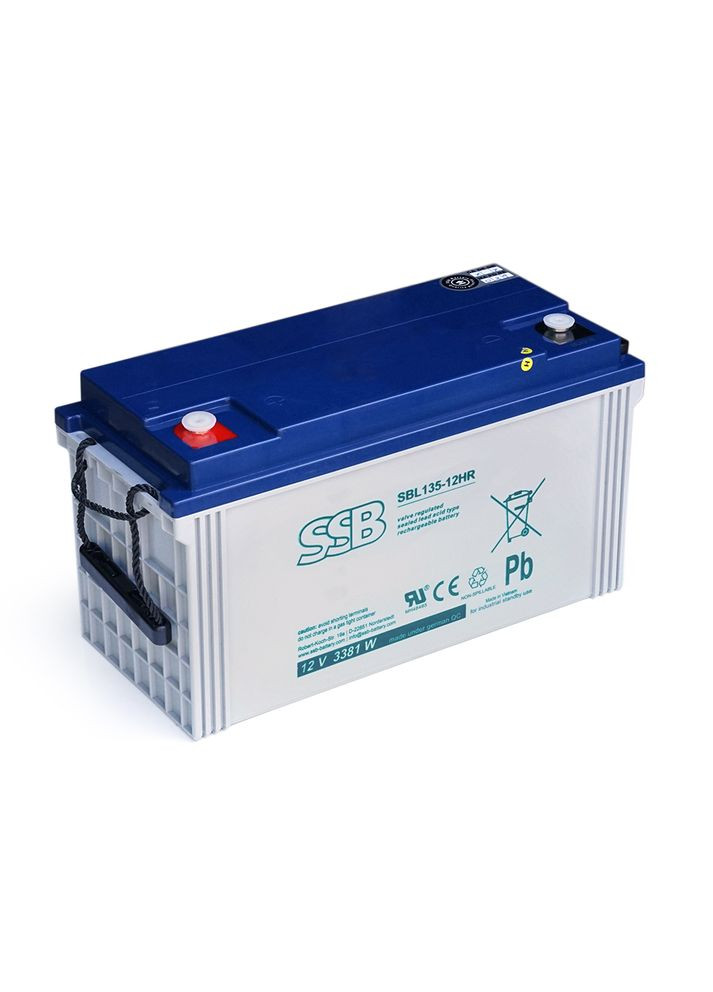 Аккумуляторная батарея SSB AGM SBL13512HR 12 V 120 Ah ( 406 x 174 x 215 ), 34 kg White Voltronic (302517553)