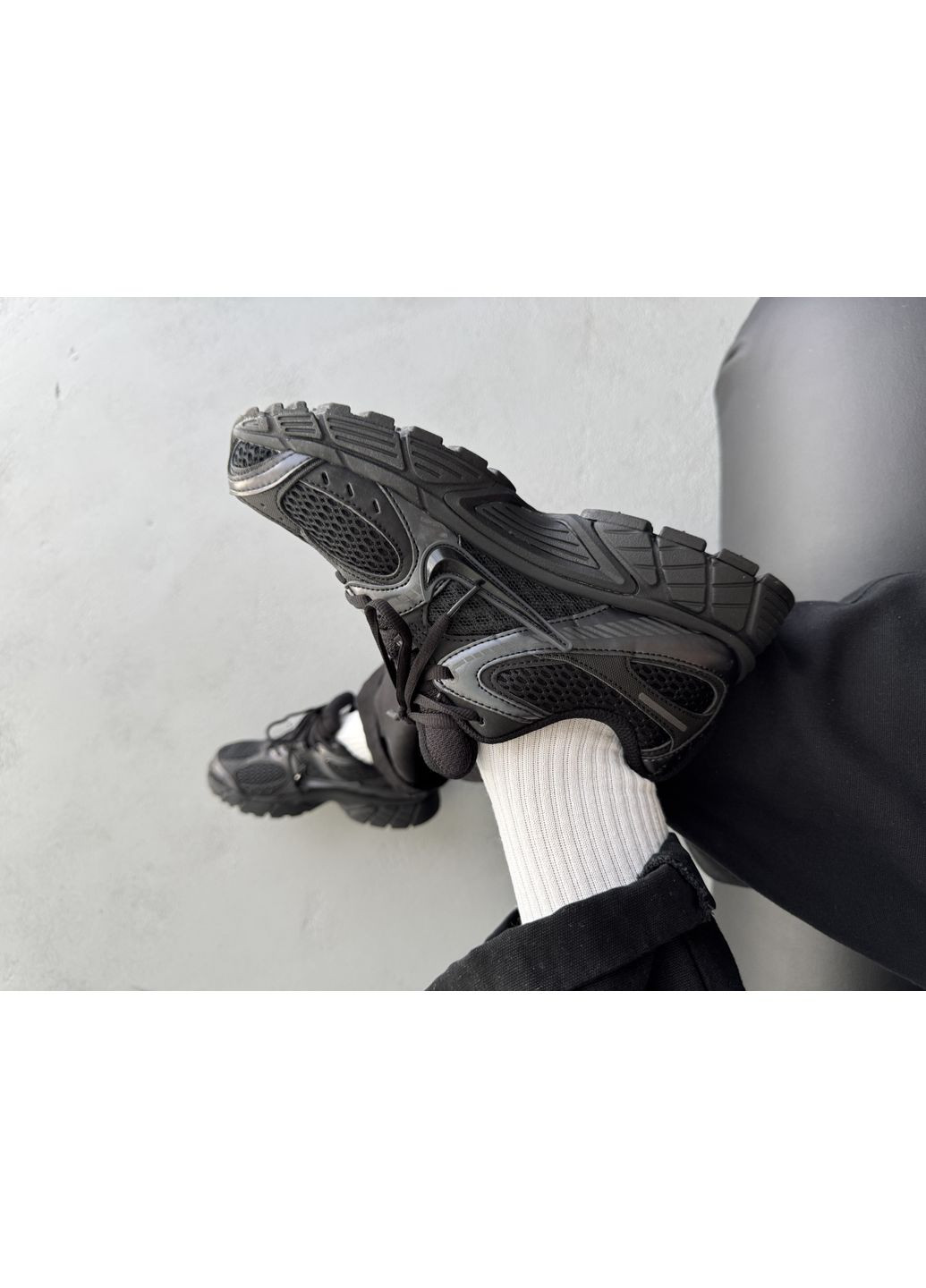 Кроссовки женские и мужские Nike Zoom Vomero 5 RNR Black Anthracite | Найк Зум Вомеро 5 черные No Brand чёрные демисезоны (370850666)