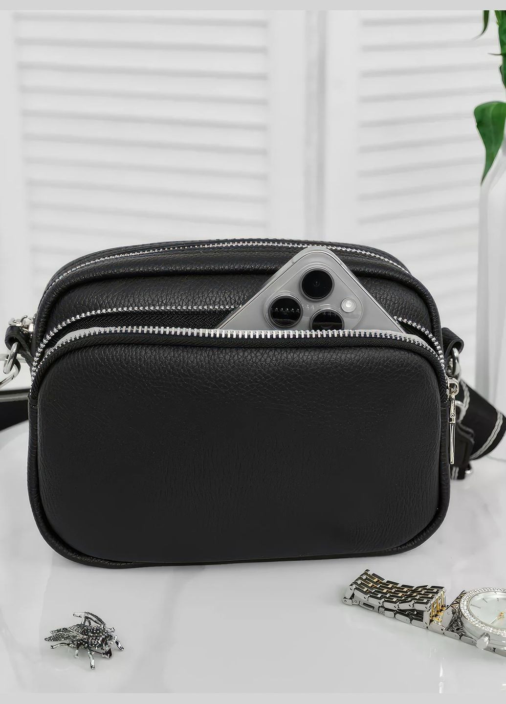 Женская сумочка через плечо / маленькая сумка кросс-боди с широким ремнем 2024 OnePro (278811236)