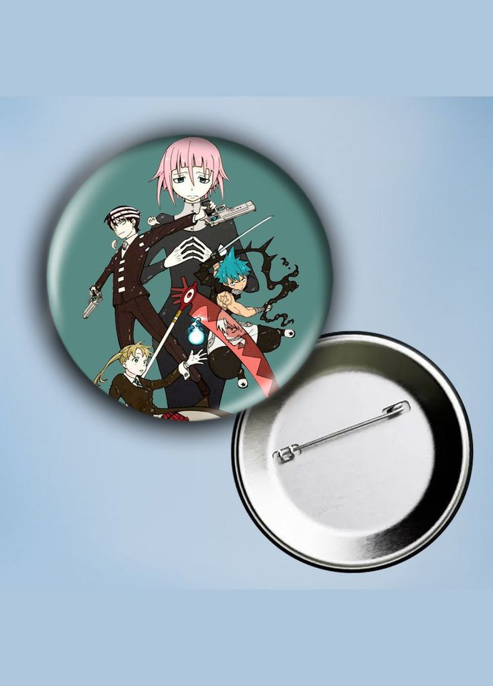 Значок на булавці Аніме Пожиральник душ #3 металевий 56 мм No Brand (304508207)