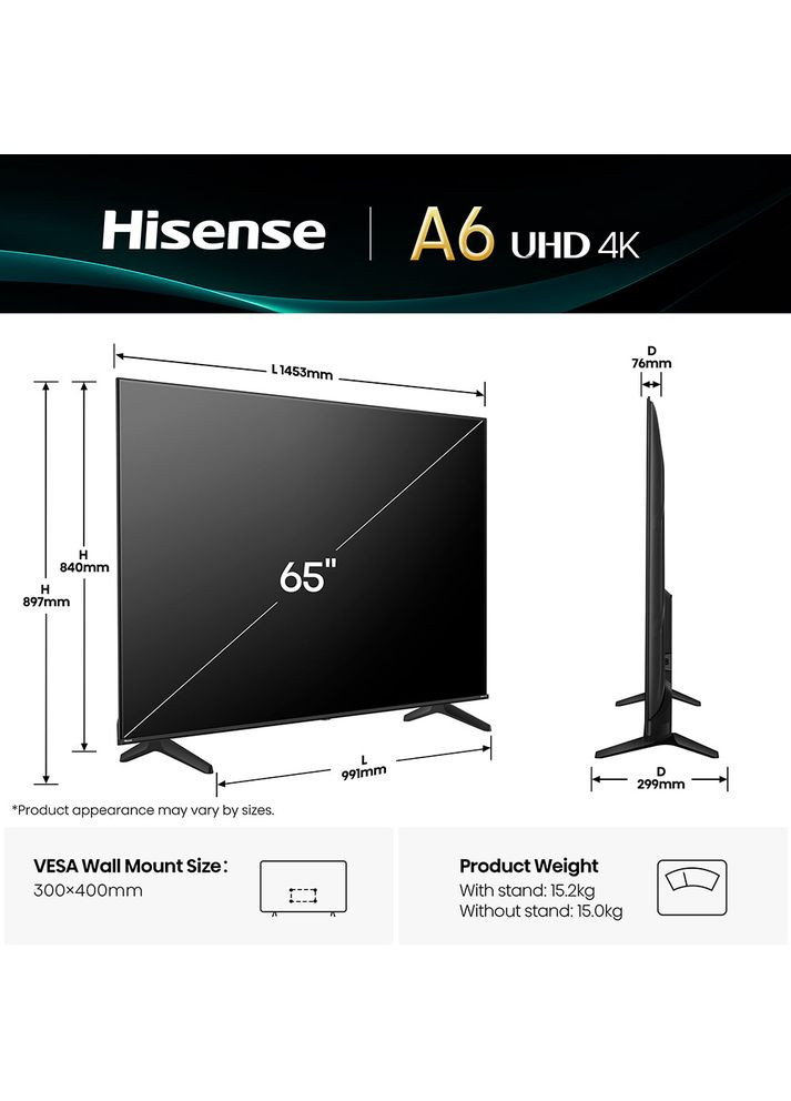 Телевизор 65A6Q Hisense (339607123)