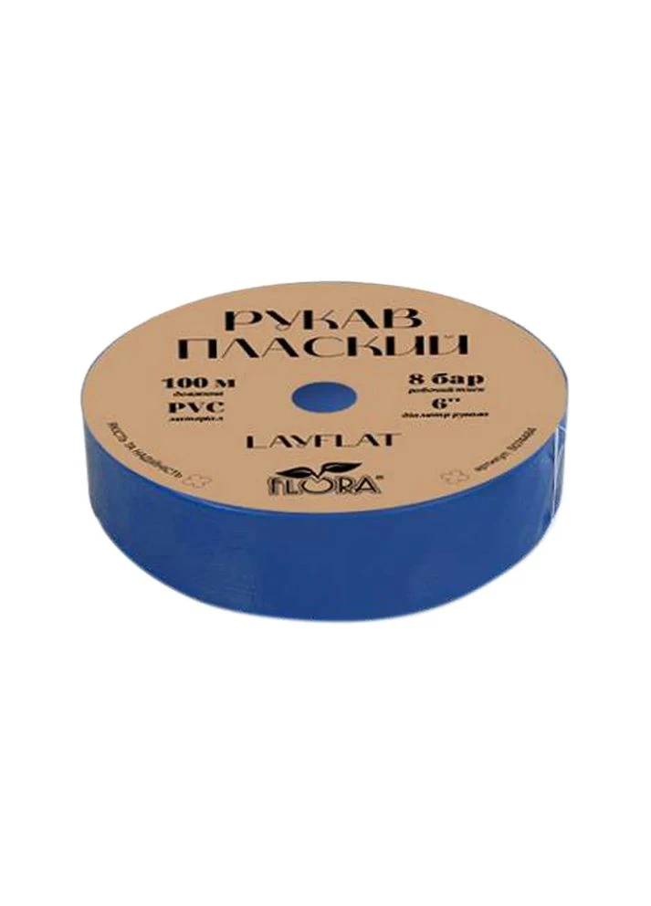 Рукав плоский LayFlat PVC 8бар 100м для капельного орошения PVC No Brand LayFlat PVC 6" 8бар 100м (401717791)
