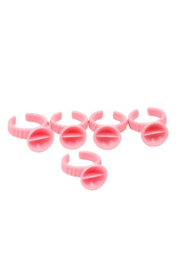 Кольцо для клея и краски, розовое, 5 шт. No Brand (296664738)