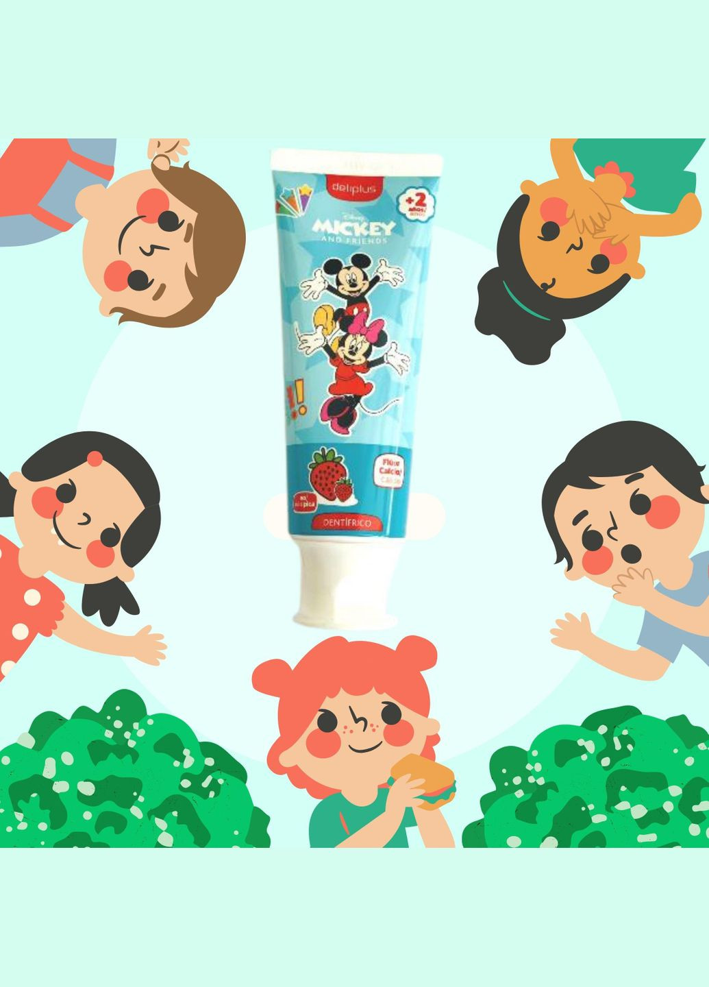 Детская зубная паста MICKEY and Friends клубника 75 мл Deliplus (311667450)