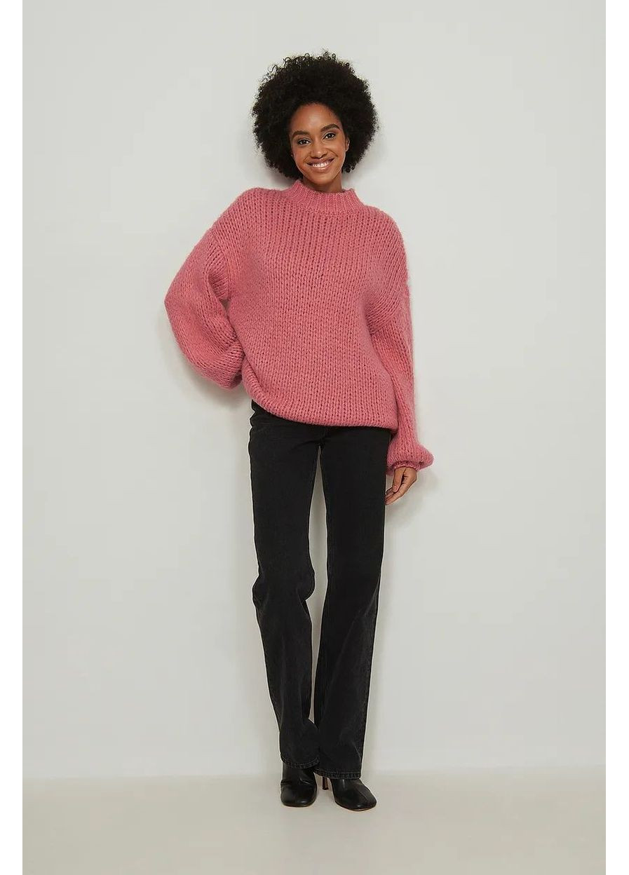 Розовый свитер зима,розовый, NA-KD