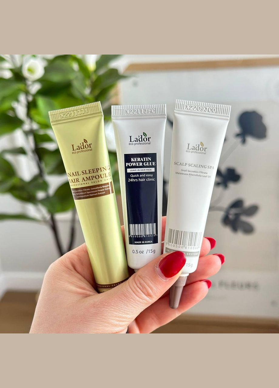 Ночная восстанавливающая сыворотка для волос Snail Sleeping Hair Ampoule, 20 мл La'dor (314852828)