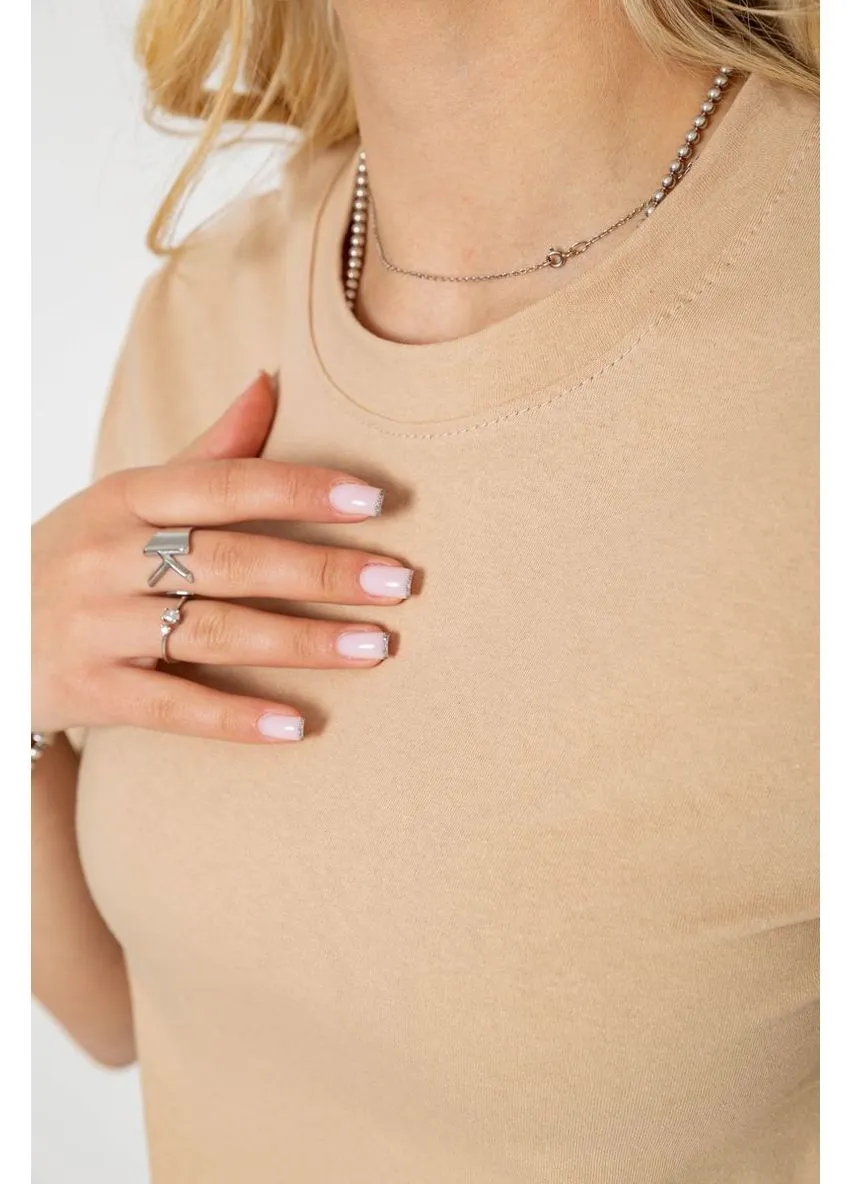 Футболка женская однотонная,, 241R1800 Ager - (393184185)
