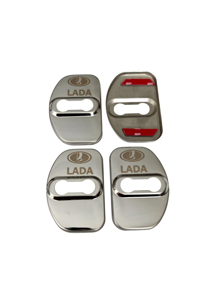 Накладки на дверний замок срібло із логотипом Lada Jaster (396147779)