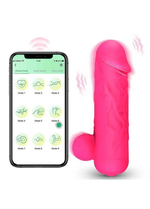 Реалистичный смарт мини-вибратор для клитора Love Spouse фуксия – Смарт вибраторы No Brand (368893710)