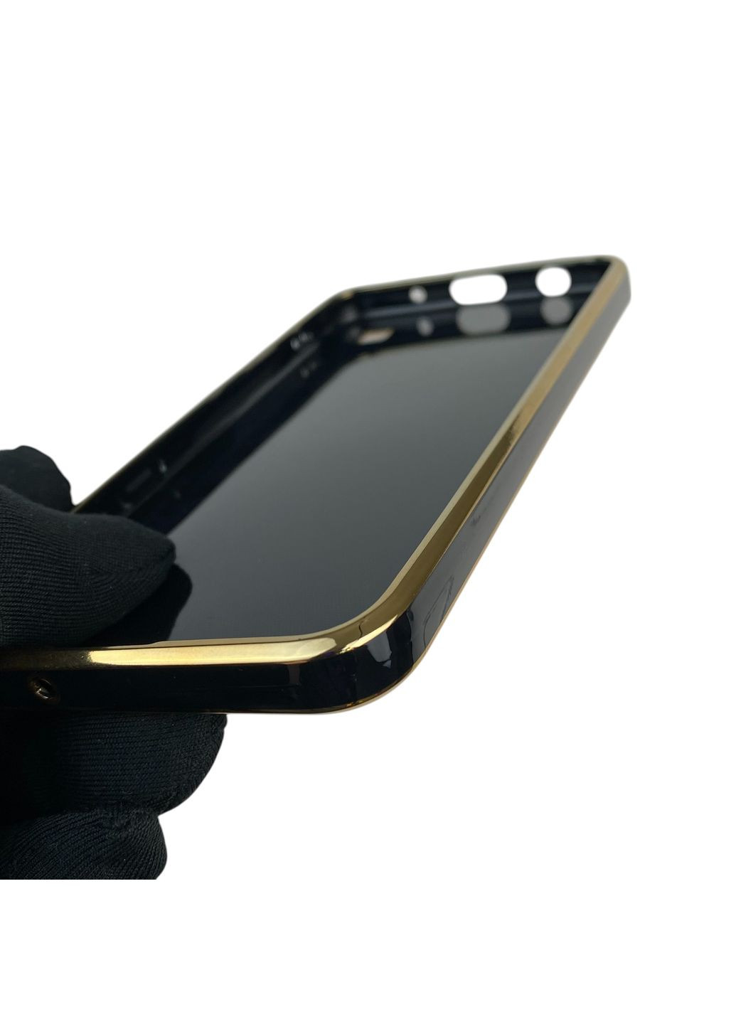 Чехол для Galaxy M10 SM-M105F с кольцом MagSafe с золотой окантовкой на самсунг м10 черный gs1 Samsung (366235971)