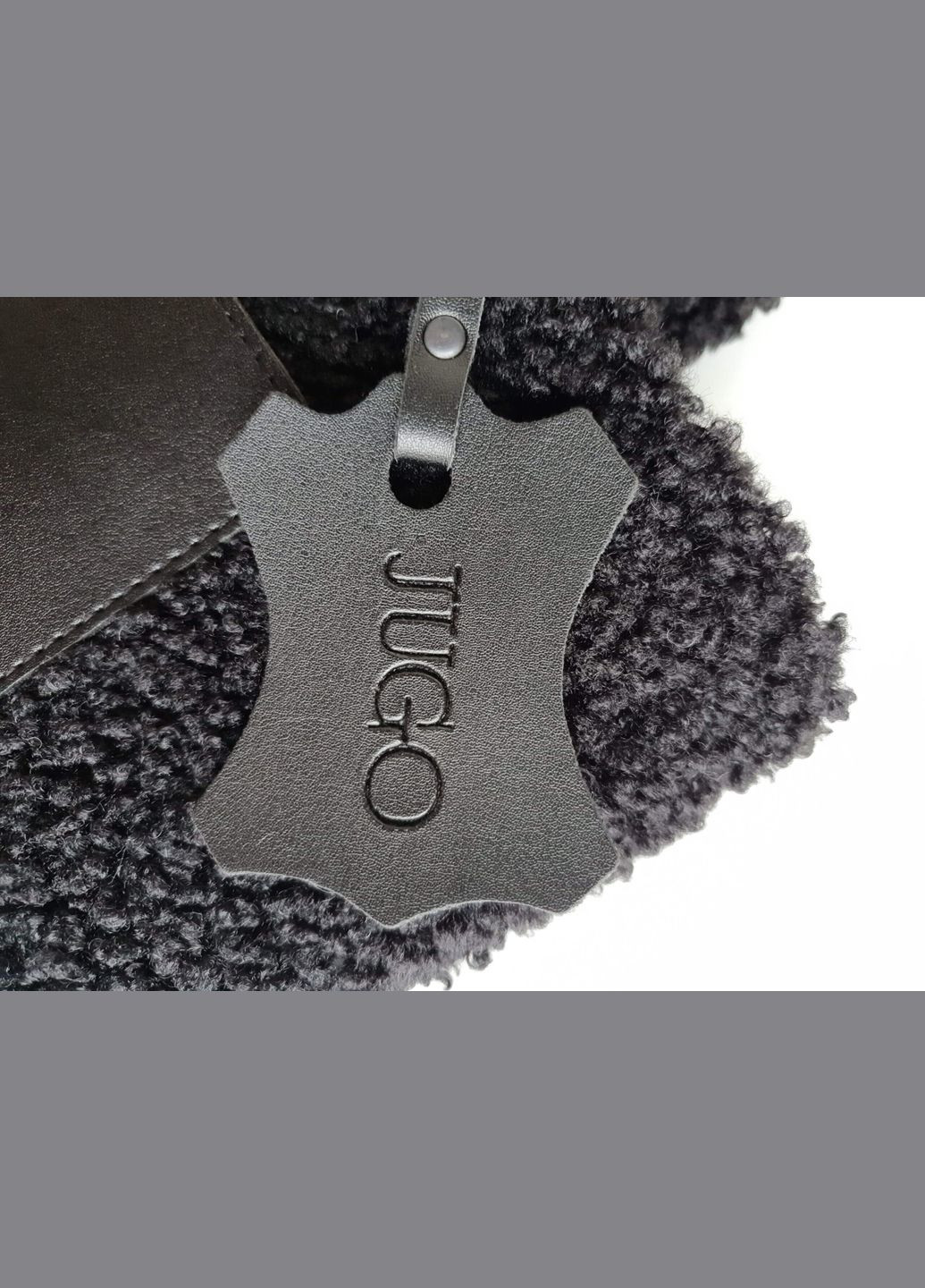 Женская меховая сумка-шопер Rami mod 2 черного цвета искусственный мех и экокожа JUGO rami 2 (288577282)