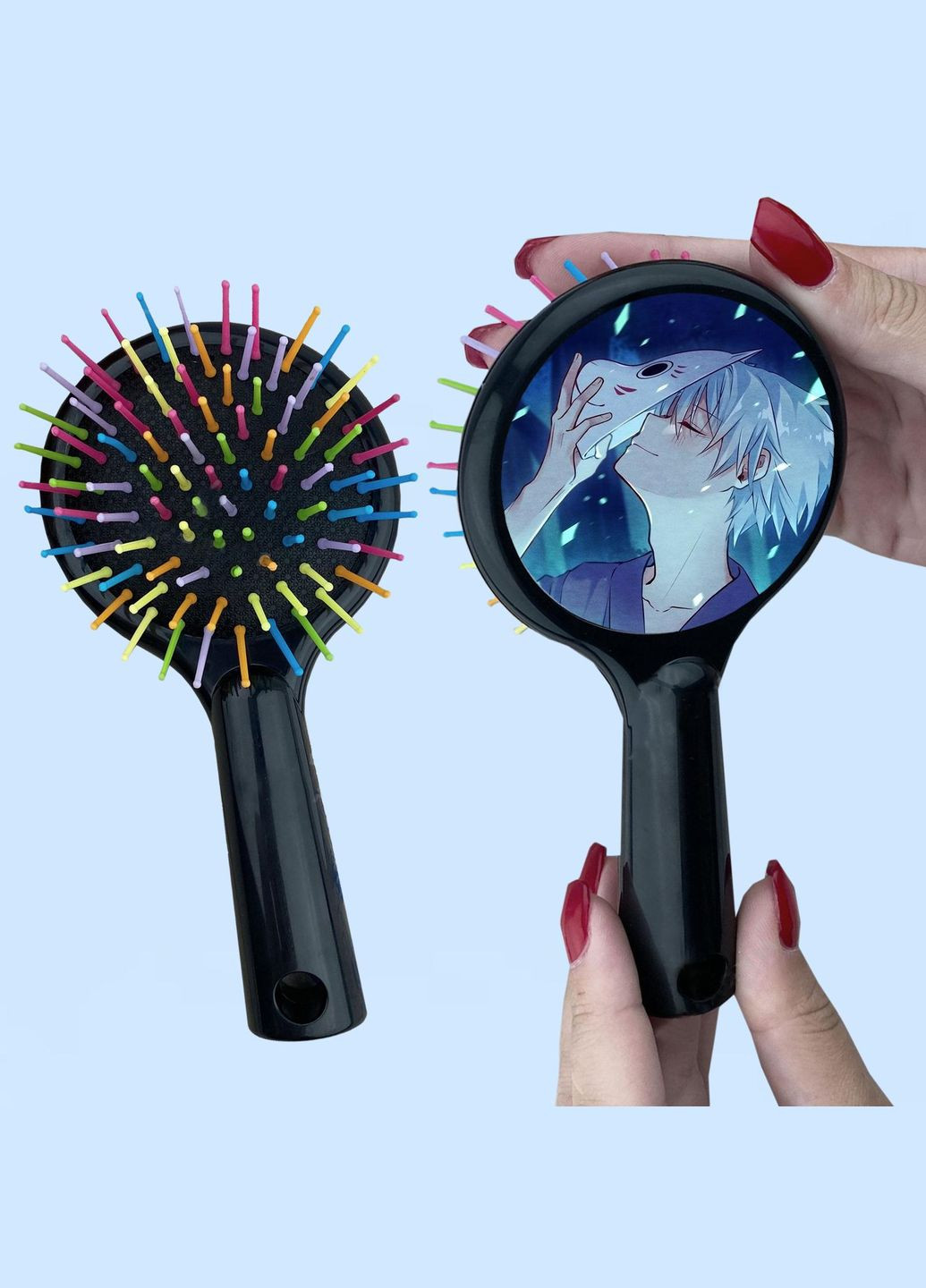 Расческа для волос Аниме В лес где мерцают свечи #0006 черный No Brand (315046078)