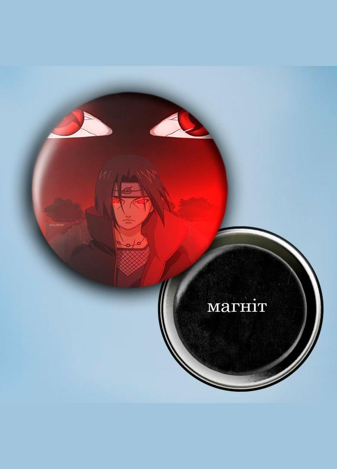 Фотомагнит (магнит на холодильник) Аниме Наруто #0020 56 мм черный No Brand (309157032)