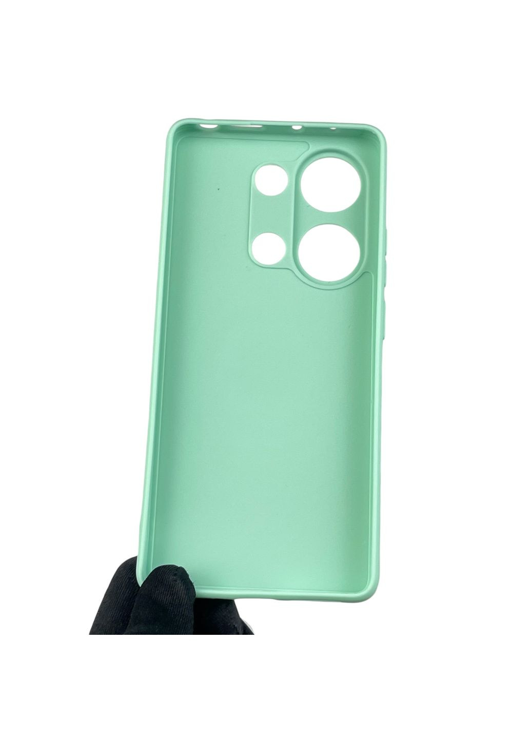 Чехол для Poco M6 Pro 4G с квадратными гранями с защитой камеры на сяоми поко м6 про 4г мятный Xiaomi (366022682)