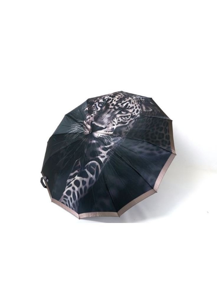 Зелена} надміцна жіноча парасолька -автомат mr79 на 12 чотирисегментних спиць сатиновий купол з леопардом малюнок 1 Mario середня система антивітер (366970085)