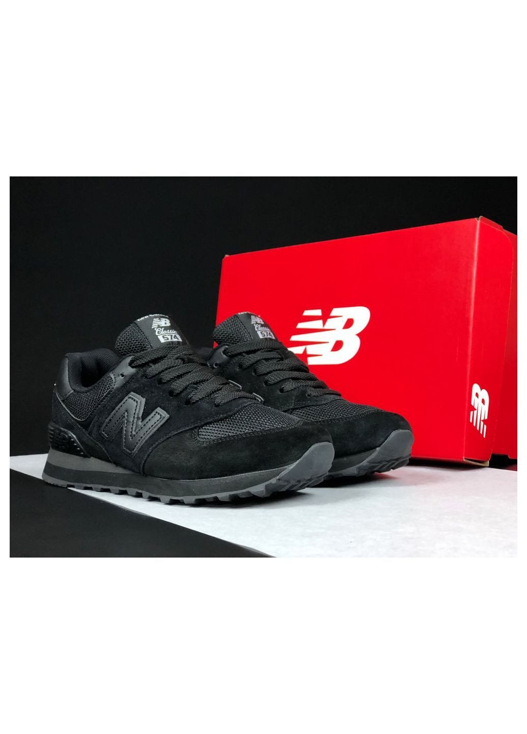 Черные демисезонные кроссовки мужские, вьетнам New Balance 574