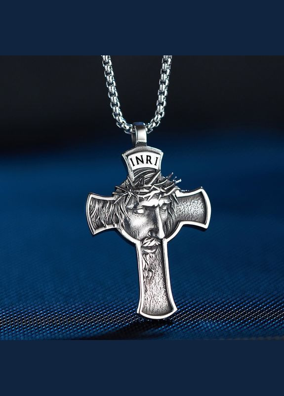 Кулон із ланцюжком Кулон мужской на шею Крест Цепочка с крестиком амулет оберег STORE 127 (328602660)