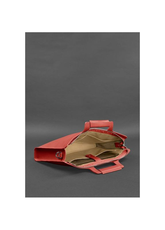 Сумка жіноча шкіряна через плече для ноутбука та документів червона BlankNote (302008043)