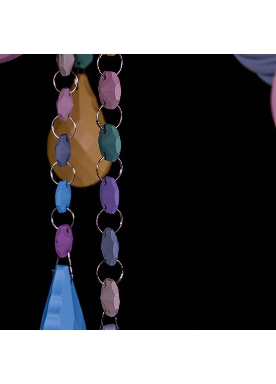 Скляна люстра свічка на 6 лампочок 0313A/6/COLORS No Brand (352229499)