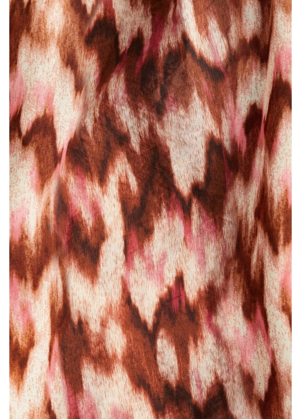 Жіночі прямі штани з принтом Н&М (58385) XS Коричневі H&M (337498891)