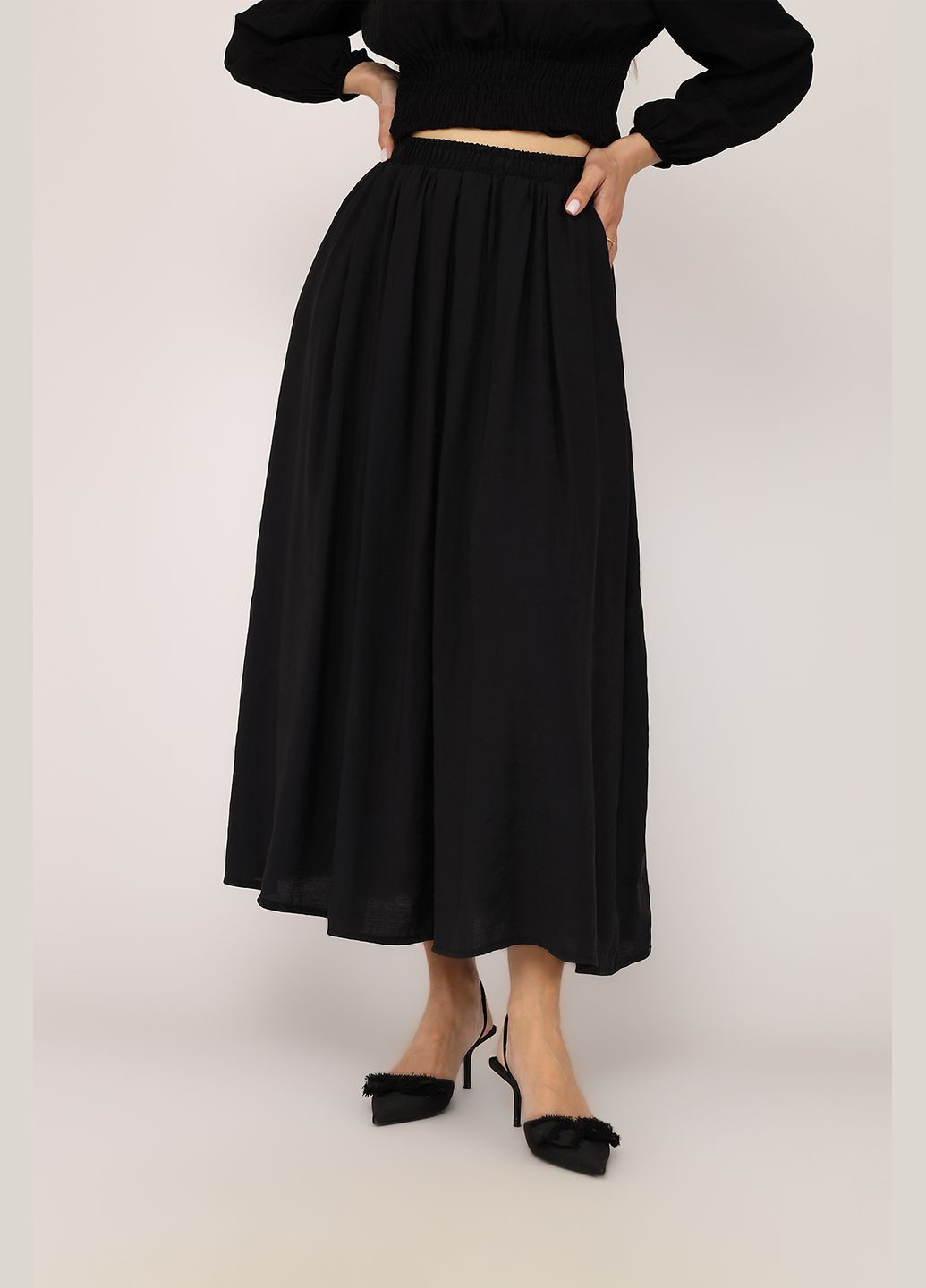 Спідниця жіноча колір чорний ЦБ-00275894 Mixray (334429173)