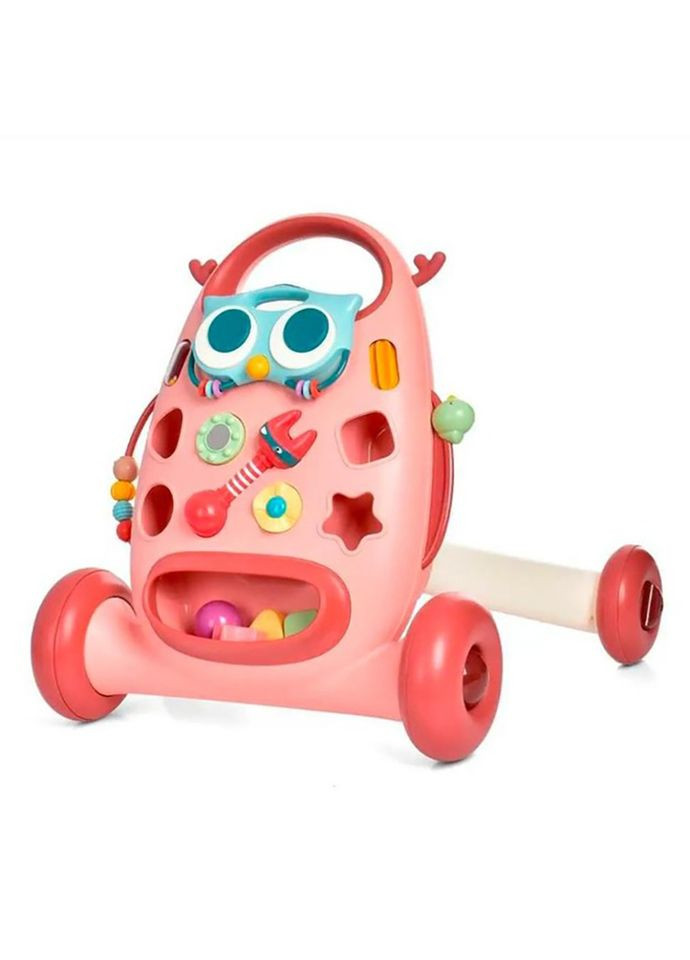 Дитяча каталка-ходунки "Пташка" K5(Pink) рухомі деталі Bambi (361146695)