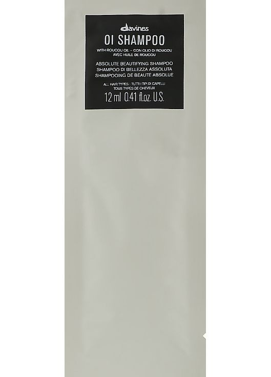 Шампунь для смягчения волос Oi Absolute Beautifying Shampoo (пробник) 1x12ml (818254-138272) Davines (368667098)