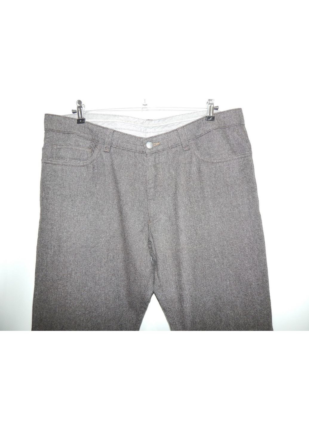 Серые повседневный демисезонные брюки No Brand