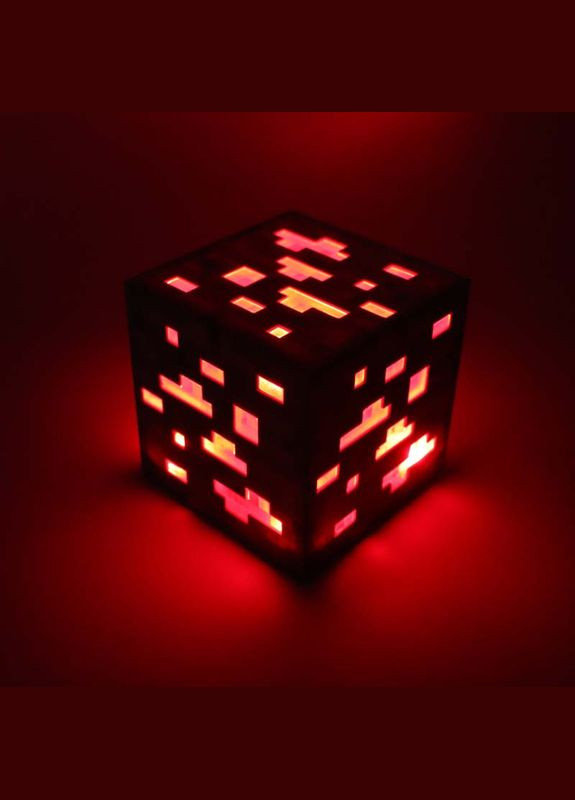 Ночник Minecraft Redstone Cube – светильник в виде куба руды No Brand (346440156)