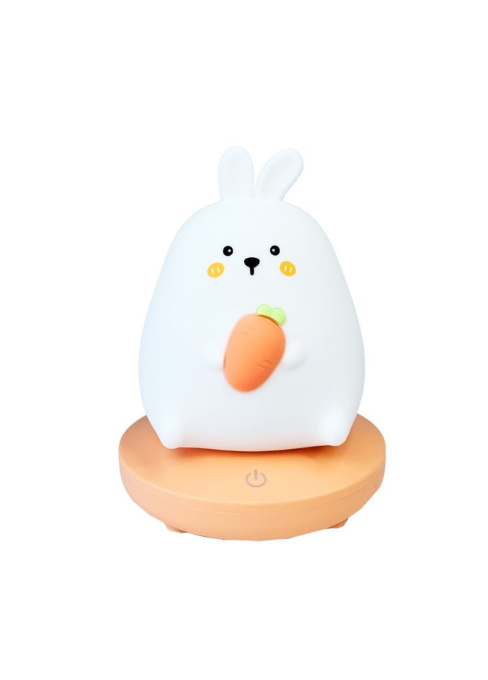 Нічник дитячий "Зайчик з морквою" MGZ-1403 портативний, зарядка від USB Megazayka (302384507)