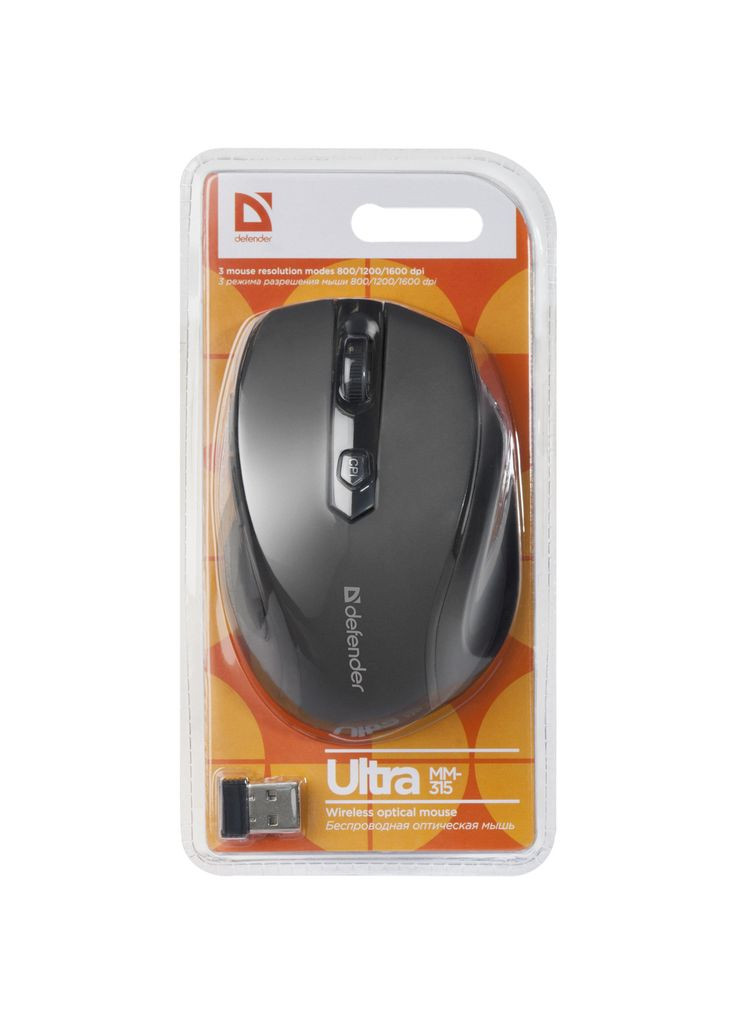 Мышка Ultra MM-315 Wireless Black (52315) Defender (280938833)