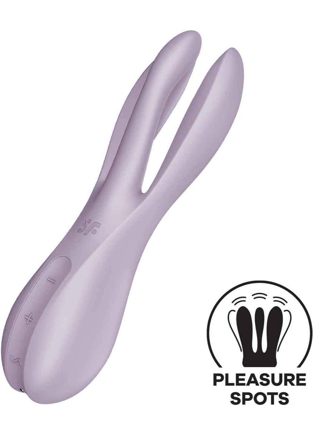 Кліторальний вібратор Threesome 2 Violet, 3 гнучкі пальчики, 3 мотори Satisfyer (334000866)