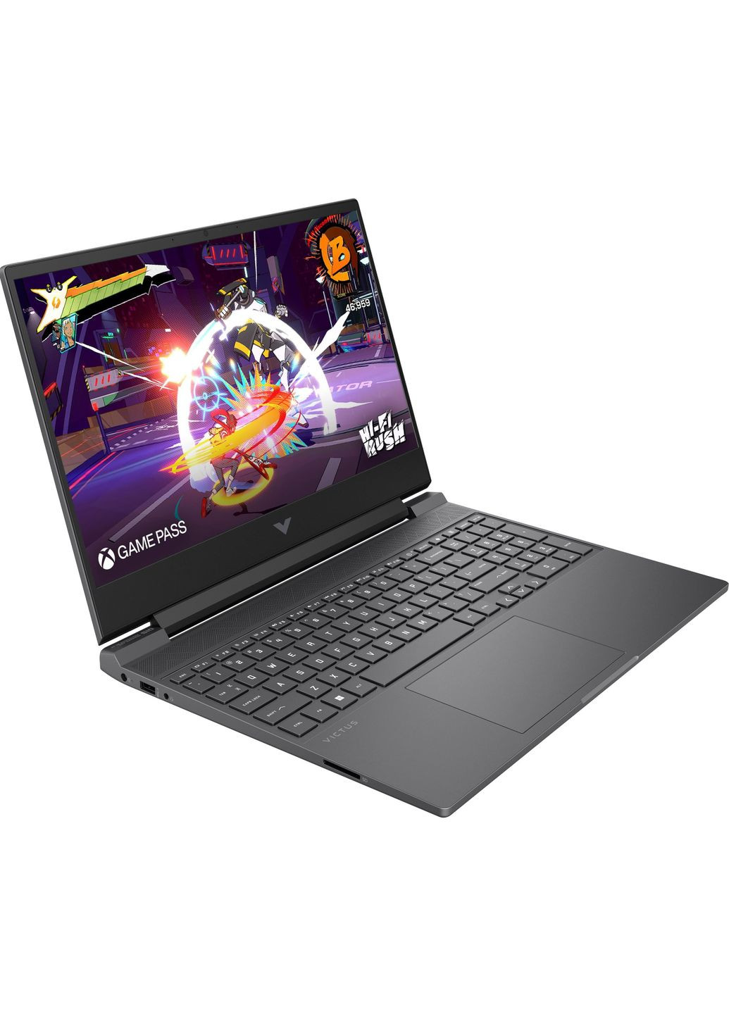 Ноутбук Victus 15-fb3014ua 15.6" FHD IPS AG, AMD R5-8645HS, 16GB, F512GB, NVD2050-4, DOS, сірий HP (360397849)