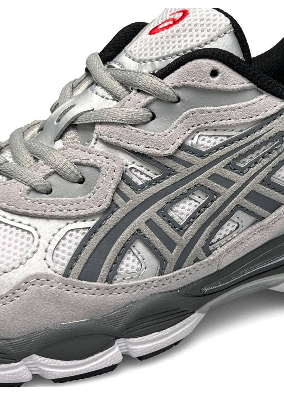 КРОССОВКИ ЖЕНСКИЕ ASICS GEL - NYC WHITE STEEL GRAY АСИКС ГЕЛЬ НЮК No Brand белые демисезоны (369389043)
